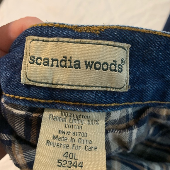 Scandia Woods Flannel Lined Jeans - Picture 3 of 4